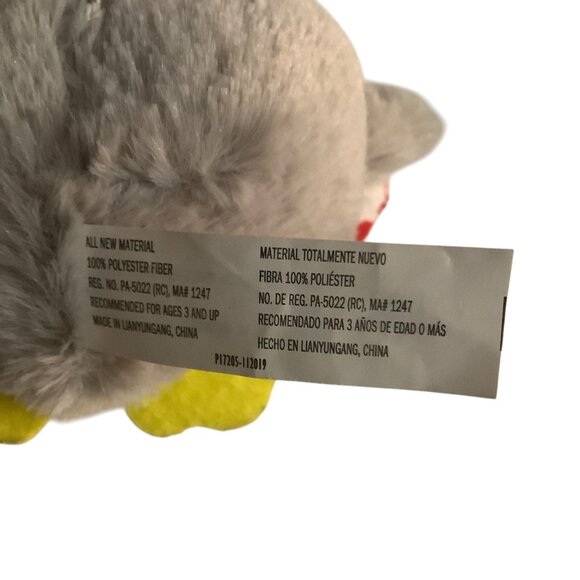 Valentine’s Day Bee Happy Plush Owl Keychain With Heart & Clip For Ages 3+ 4.5" - Picture 3 of 6